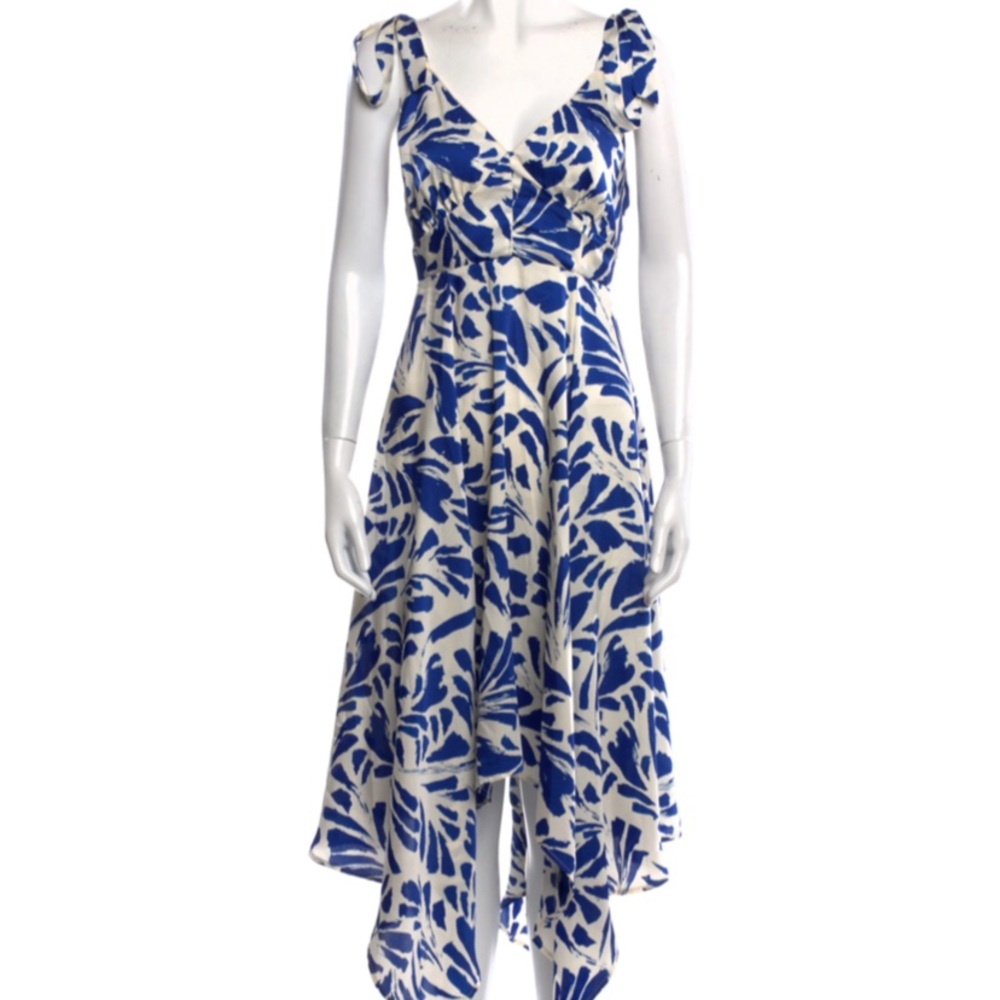 Alexis x Target Botanical Tie Strap Asymmetrical Hem Dress - medium